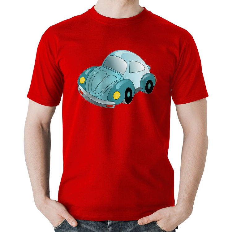 Camiseta Algodão Fusca Besouro - Vermelha