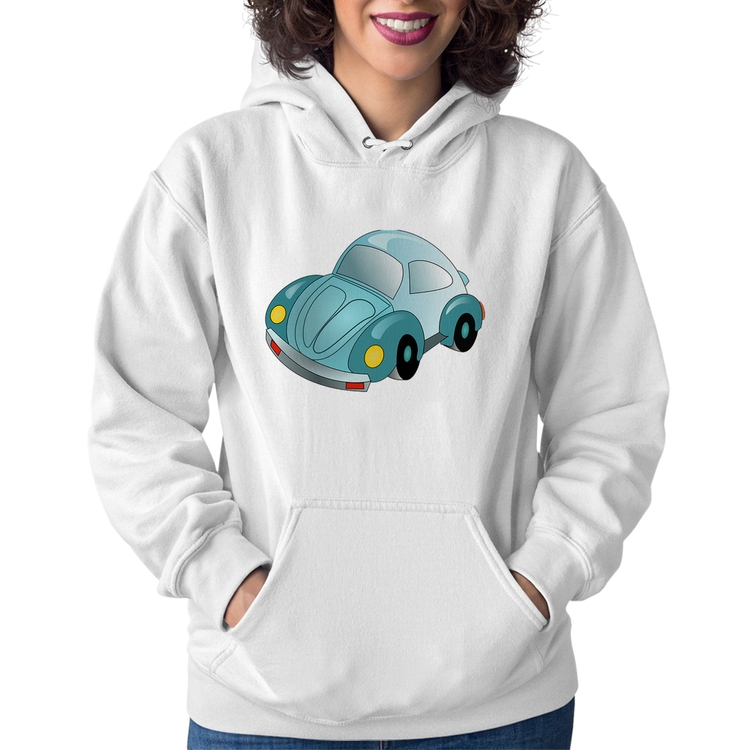 Moletom Feminino Fusca Besouro - Branco
