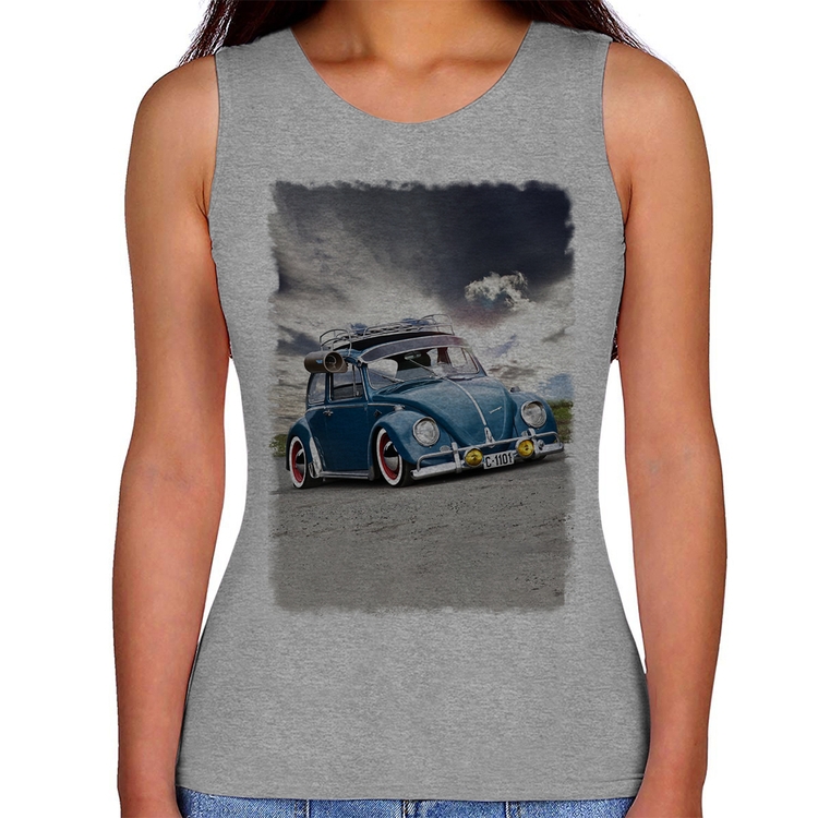 Regata Feminina Fusca Retrô - Cinza