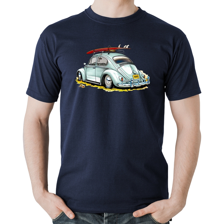 Camiseta Algodão Fusca Vintage - Marinho