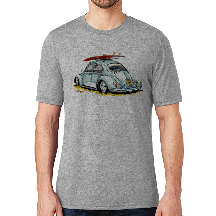 Camiseta Fusca Vintage - Cinza