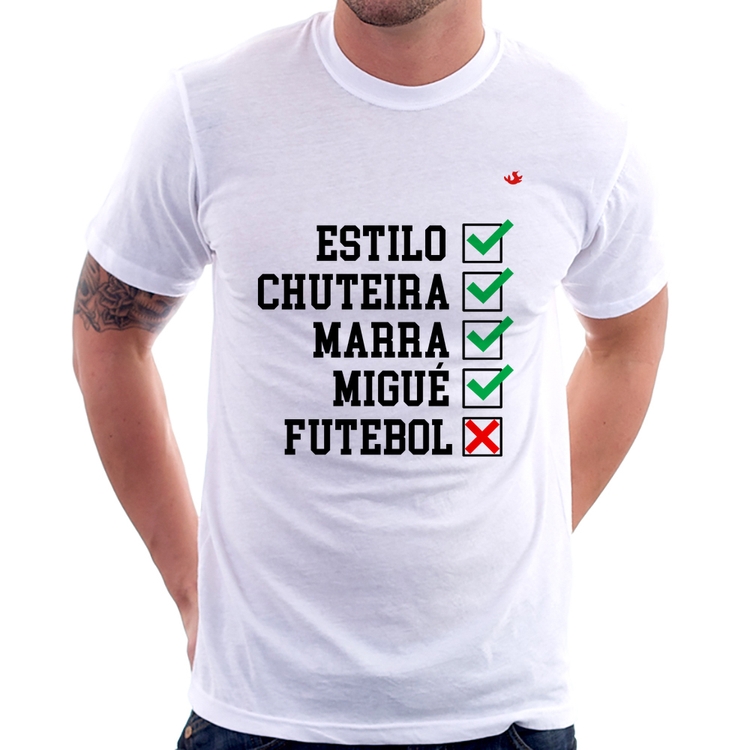 Camiseta Futebol que é bom, nada