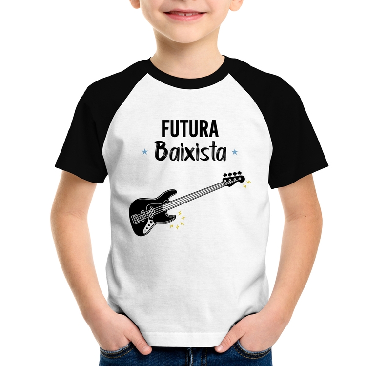 Camiseta Raglan Infantil Futura Baixista