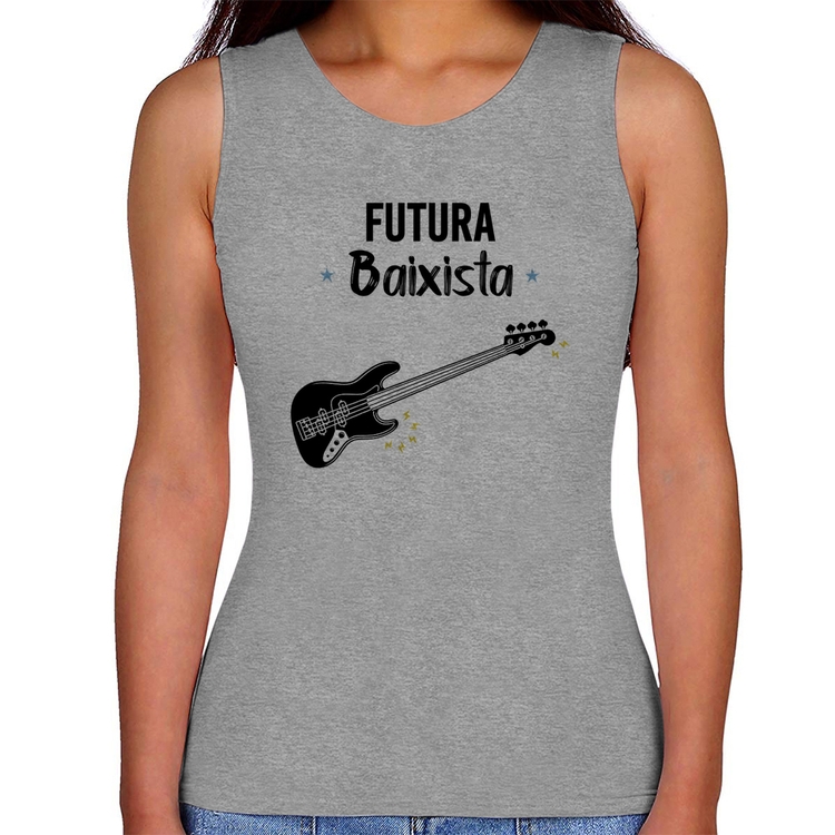 Regata Feminina Futura Baixista - Cinza