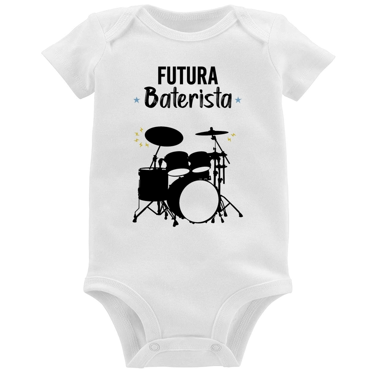 Body Bebê Futura Baterista