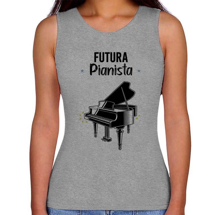 Regata Feminina Futura Pianista - Cinza