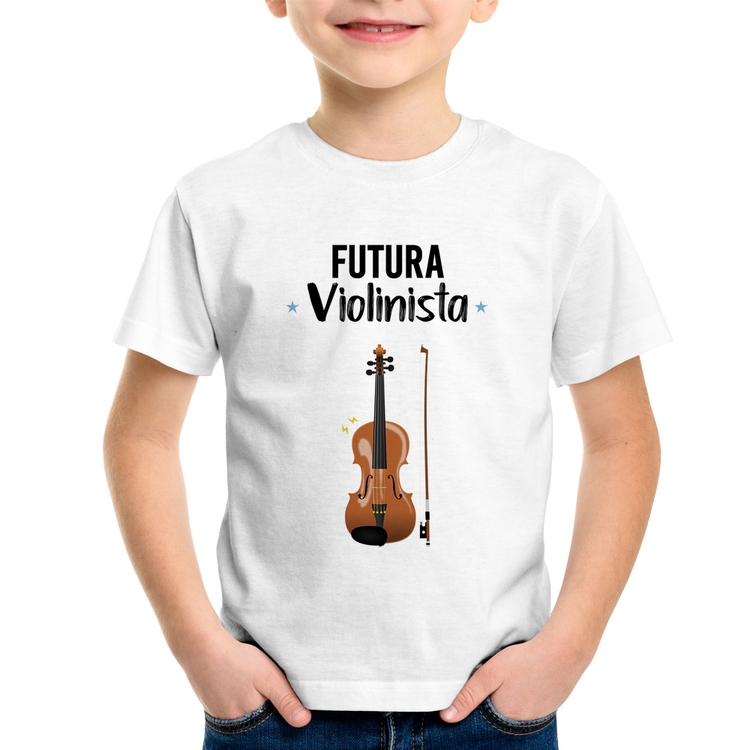 Camiseta Infantil Futura Violinista