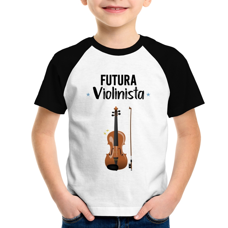 Camiseta Raglan Infantil Futura Violinista