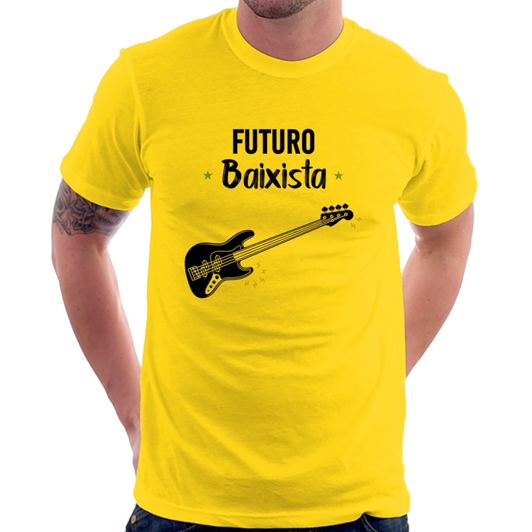 Camiseta Futuro Baixista - Amarela