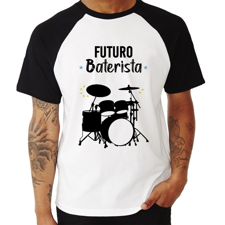 Camiseta Raglan Futuro Baterista