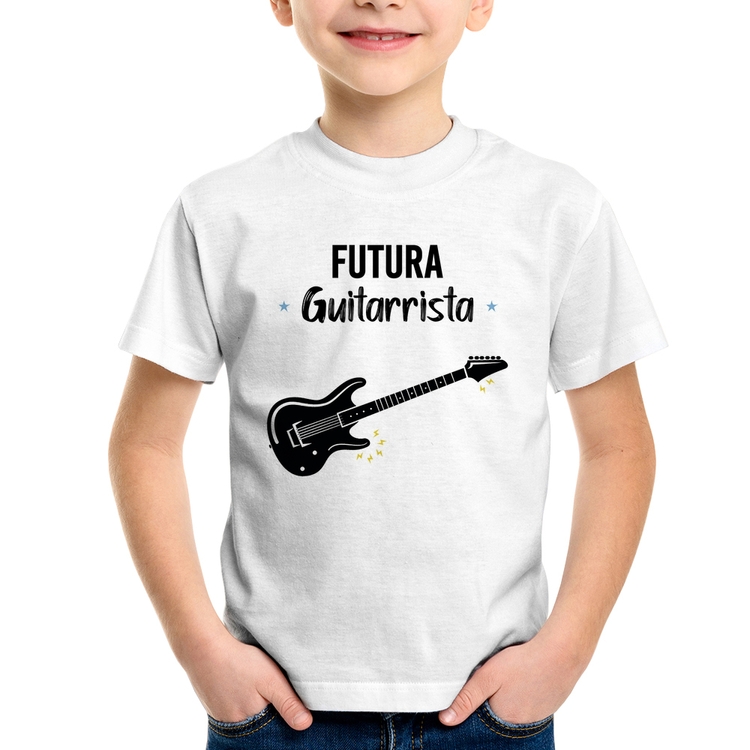 Camiseta Infantil Futura Guitarrista