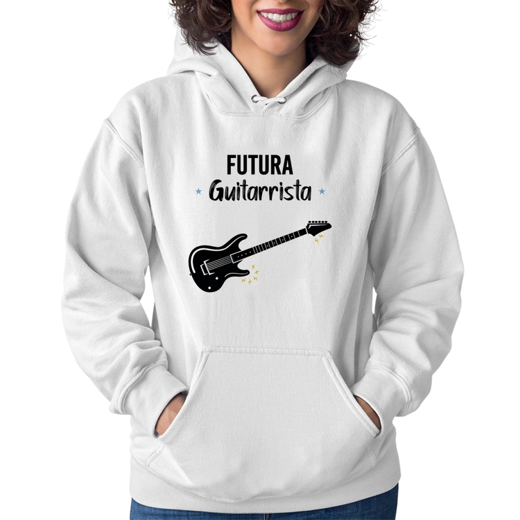 Moletom Feminino Futura Guitarrista - Branco