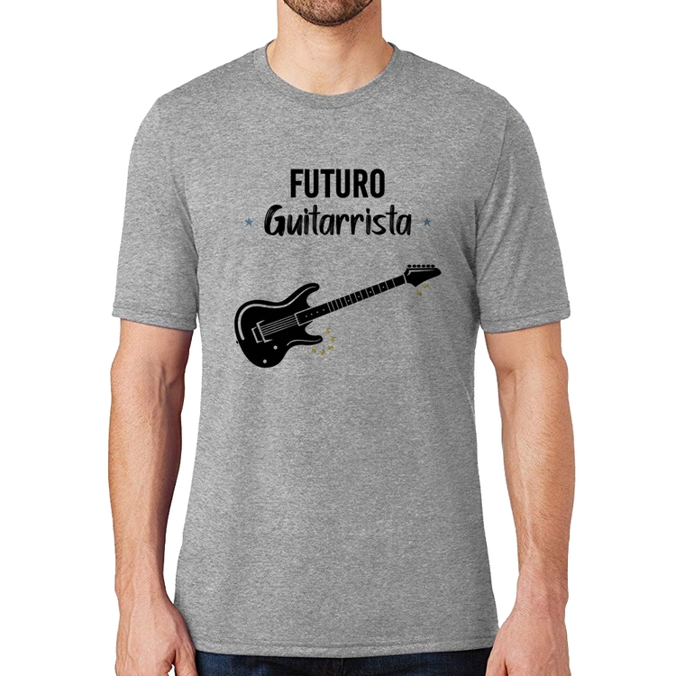 Camiseta Futuro Guitarrista - Cinza
