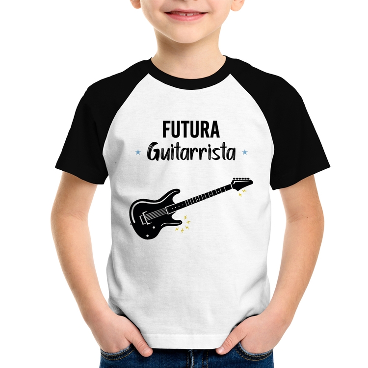 Camiseta Raglan Infantil Futura Guitarrista