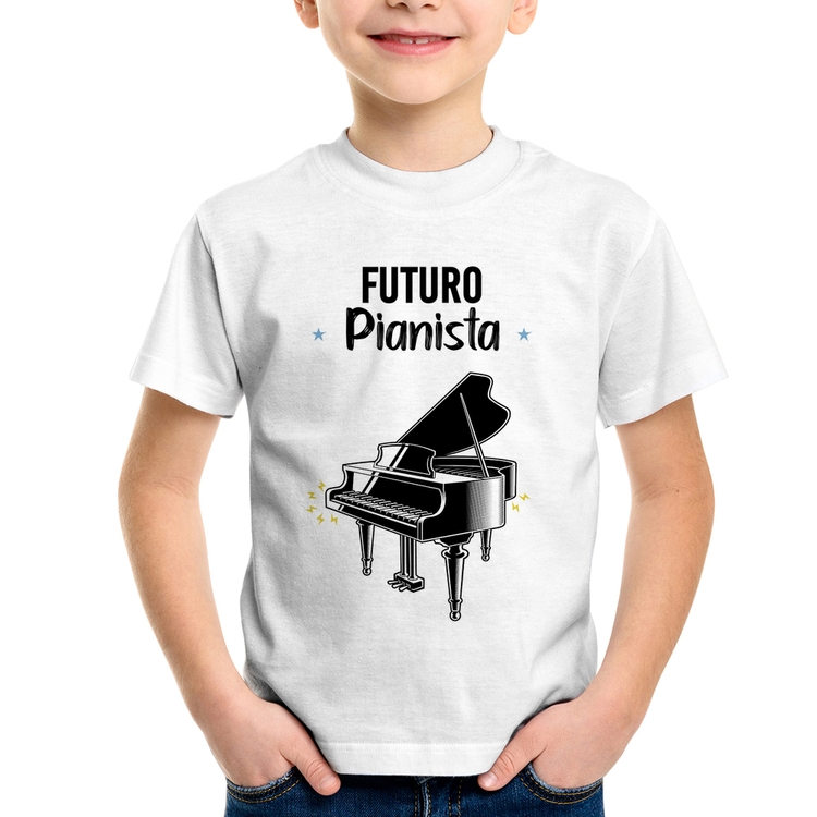 Camiseta Infantil Futuro Pianista
