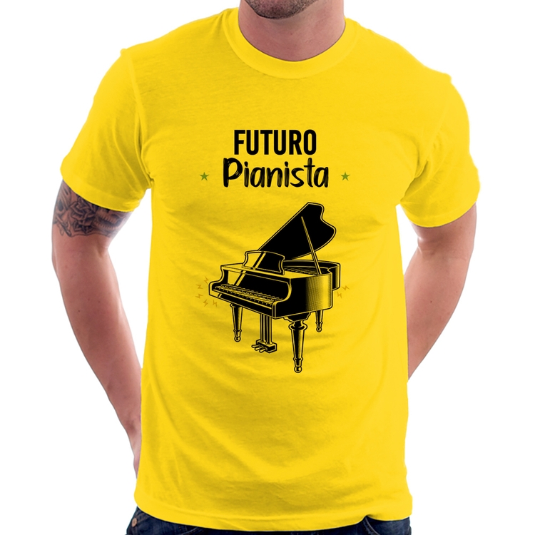Camiseta Futuro Pianista - Amarela