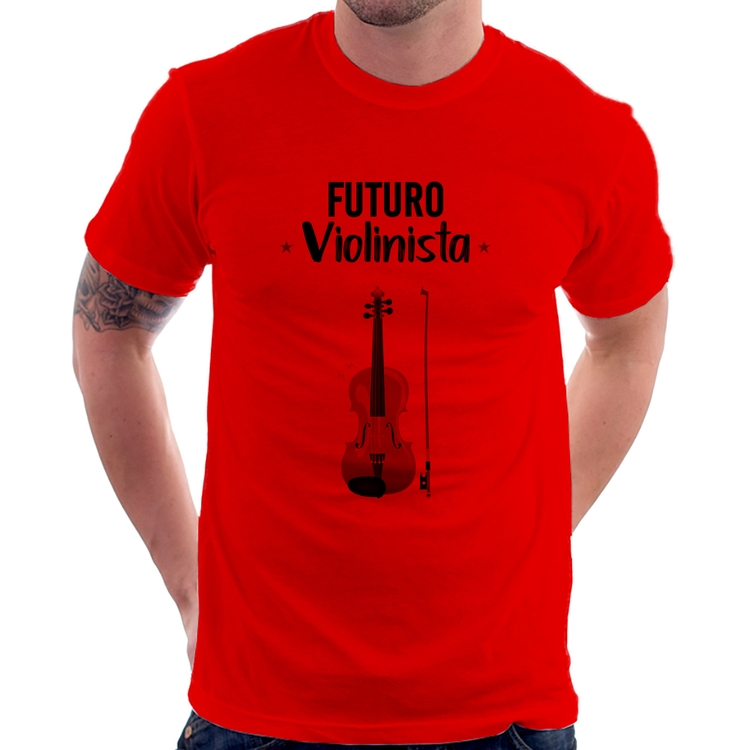Camiseta Futuro Violinista - Vermelha