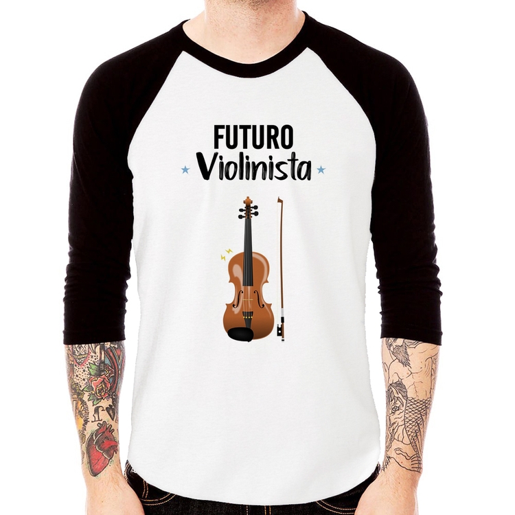 Camiseta Raglan Futuro Violinista Manga 3/4