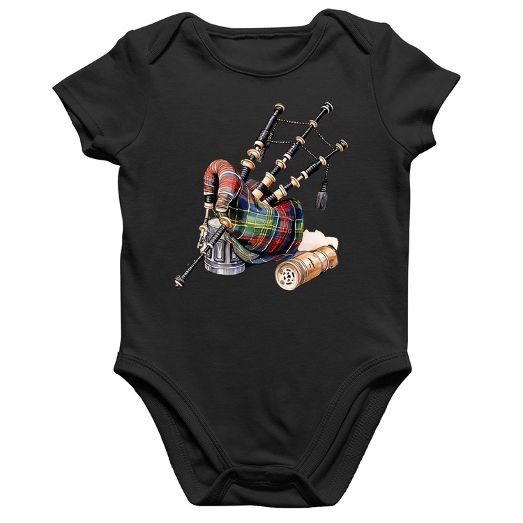 Body Bebê Algodão Gaita de Foles