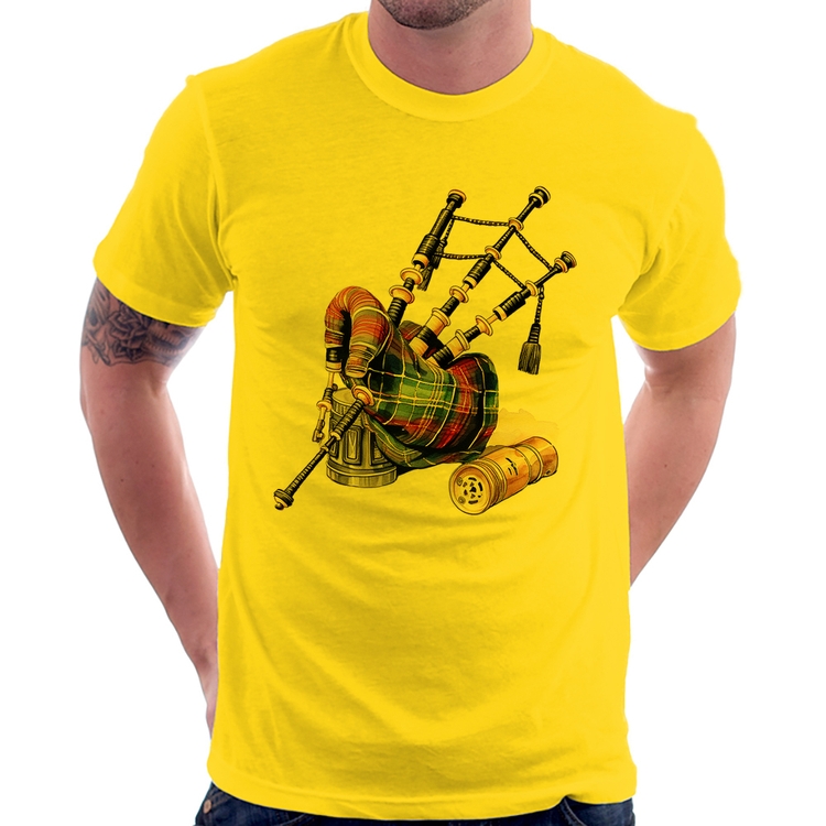 Camiseta Gaita de Foles - Amarela