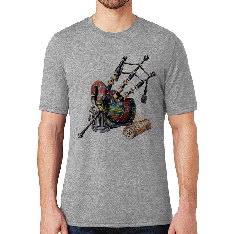 Camiseta Gaita de Foles - Cinza