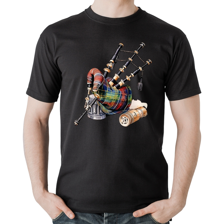 Camiseta Algodão Gaita de Foles
