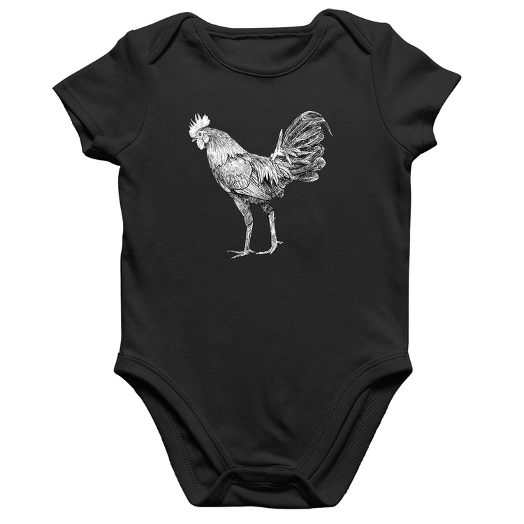 Body Bebê Algodão Galo Desenho