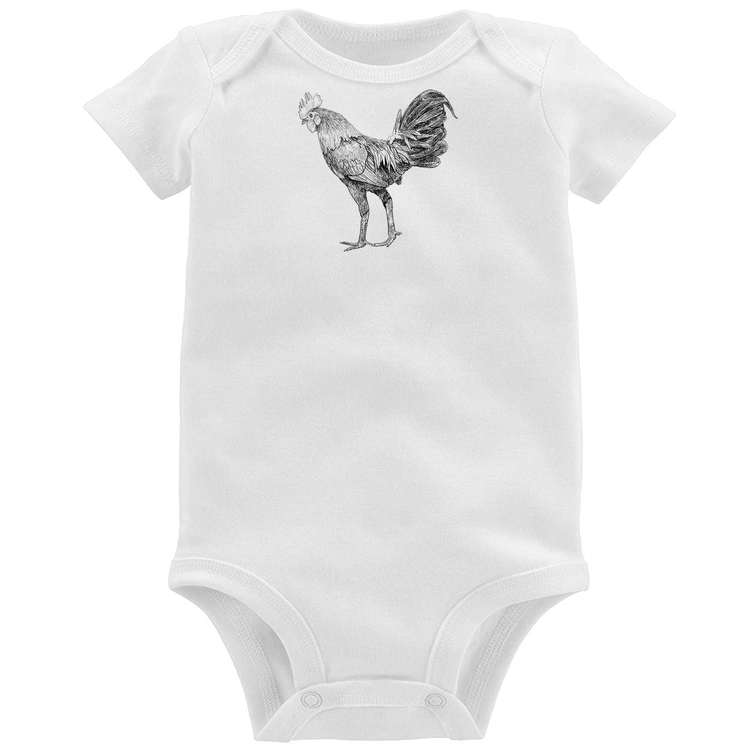 Body Bebê Galo Desenho