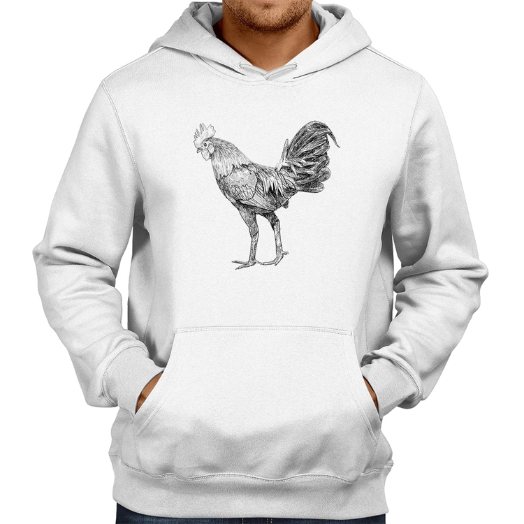 Moletom Galo Desenho - Branco
