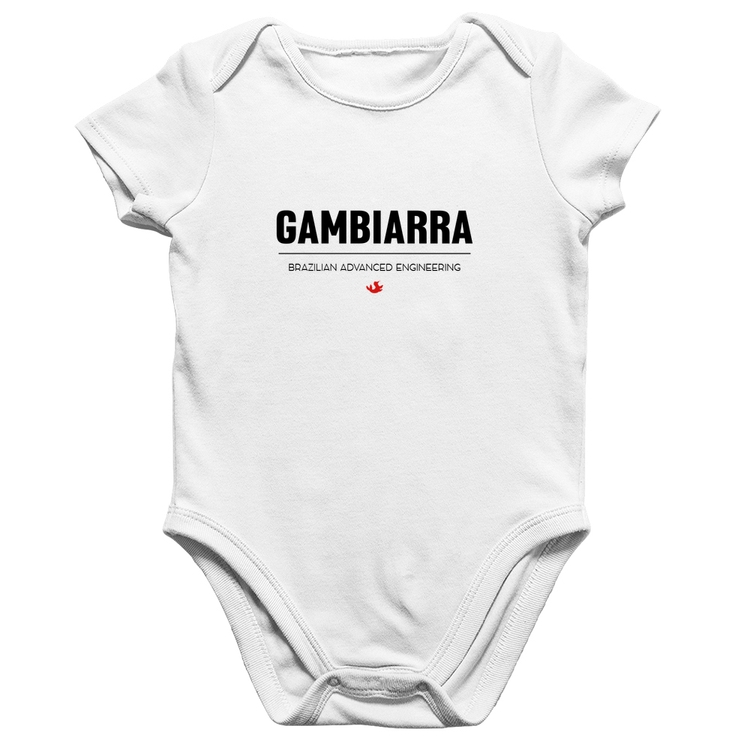 Body Bebê Algodão Gambiarra - Branco