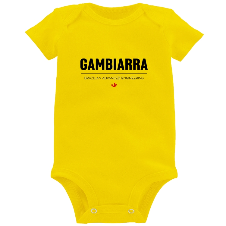 Body Bebê Gambiarra - Amarelo