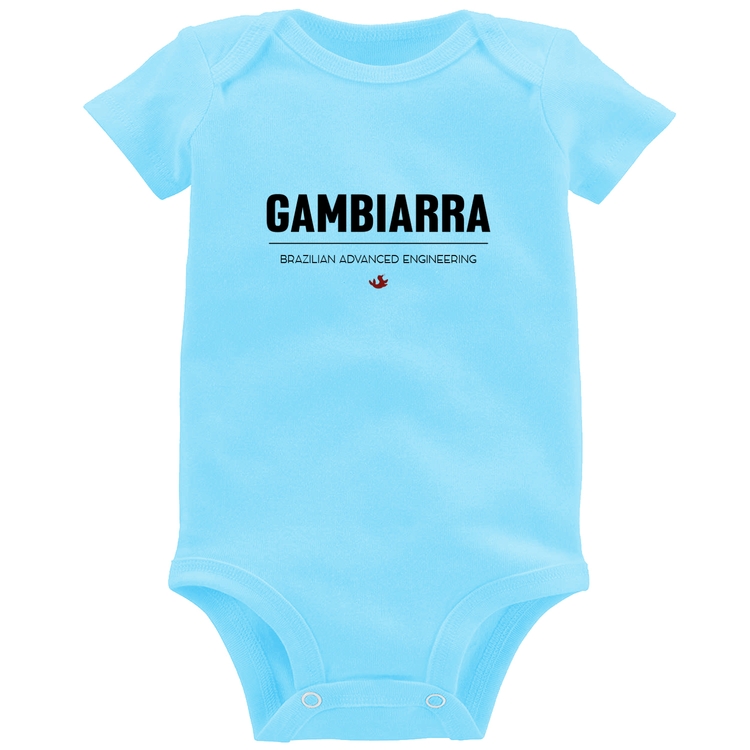 Body Bebê Gambiarra - Azul Bebê