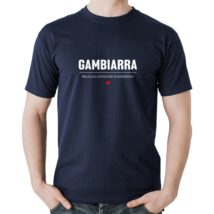 Camiseta Algodão Gambiarra - Marinho