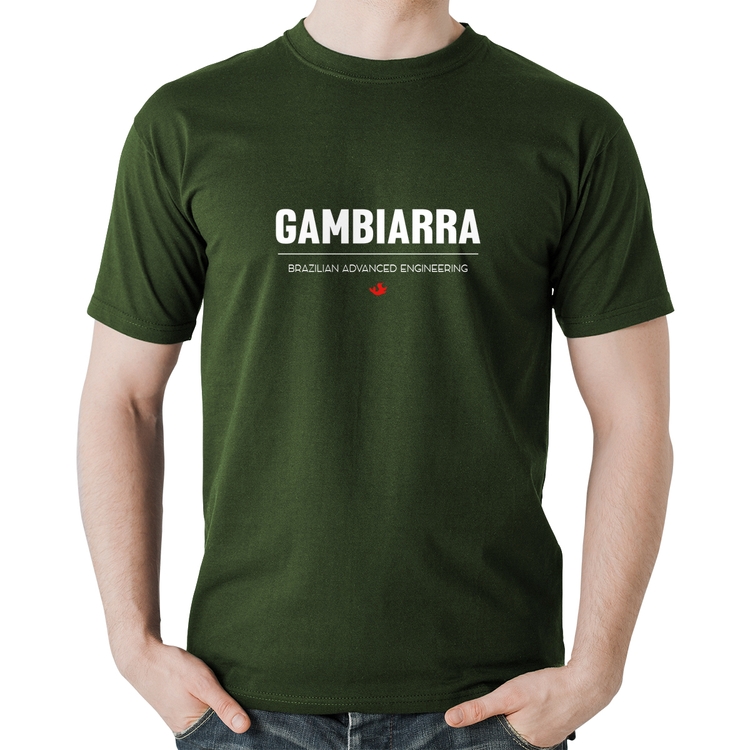 Camiseta Algodão Gambiarra - Musgo