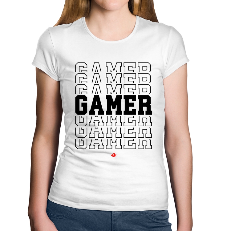 Baby Look Algodão Gamer - Branca