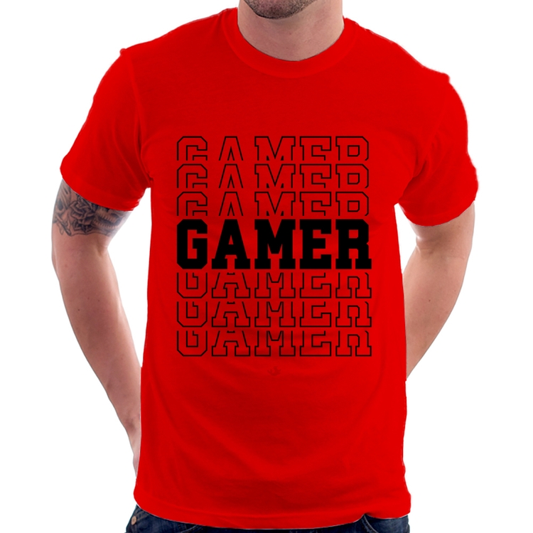 Camiseta Gamer - Vermelha