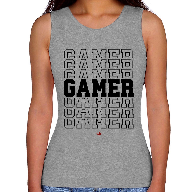 Regata Feminina Gamer - Cinza