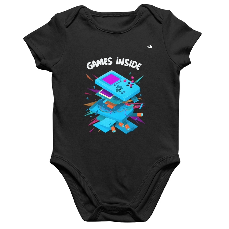 Body Bebê Algodão Games Inside