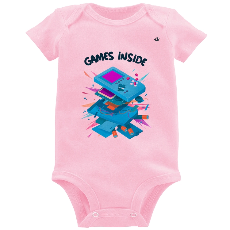 Body Bebê Games Inside - Rosa Bebê