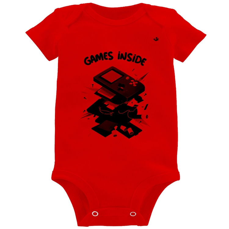 Body Bebê Games Inside - Vermelho