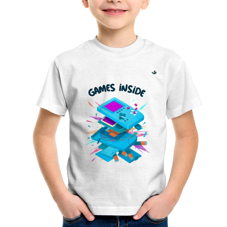 Camiseta Infantil Games Inside