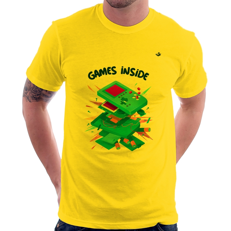 Camiseta Games Inside - Amarela