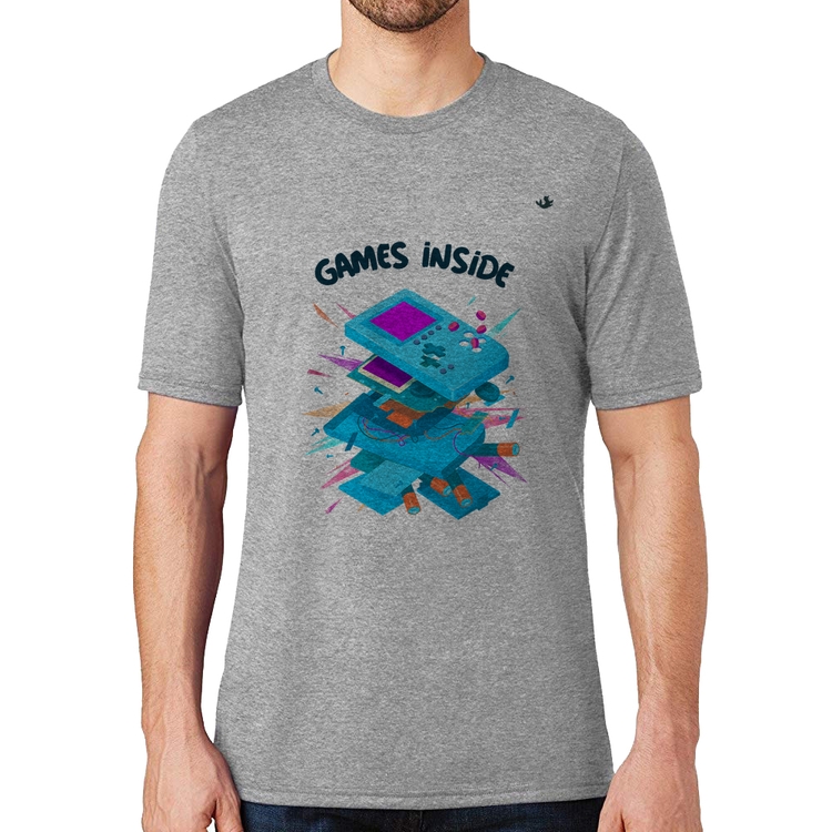 Camiseta Games Inside - Cinza