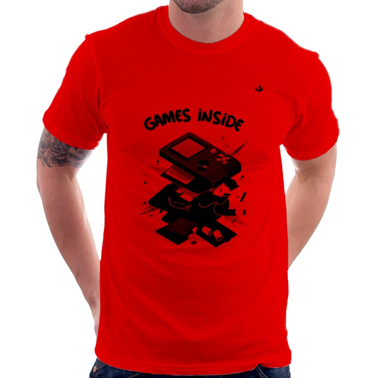 Camiseta Games Inside - Vermelha