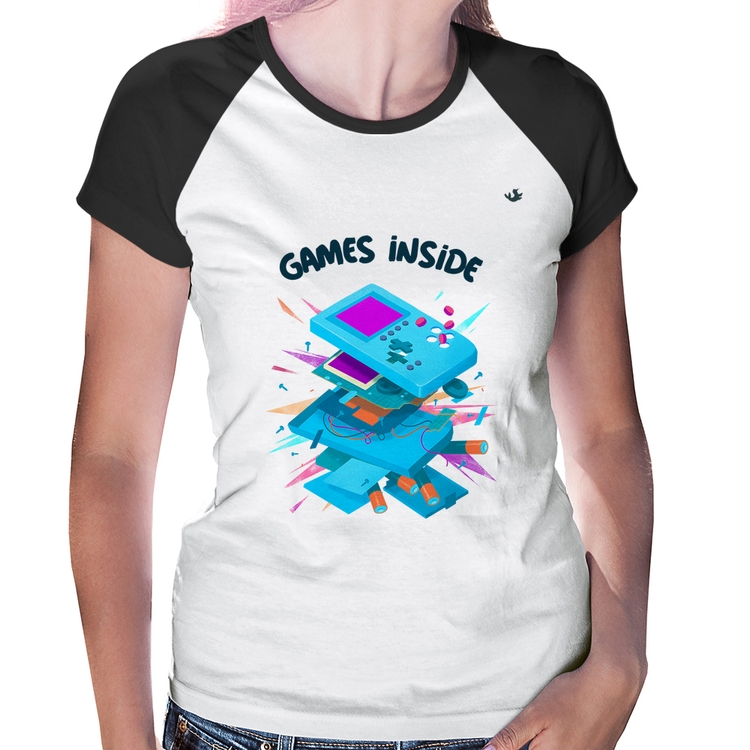 Baby Look Raglan Games Inside