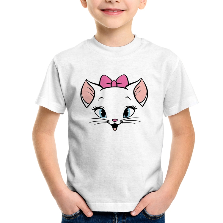 Camiseta Infantil Gatinha