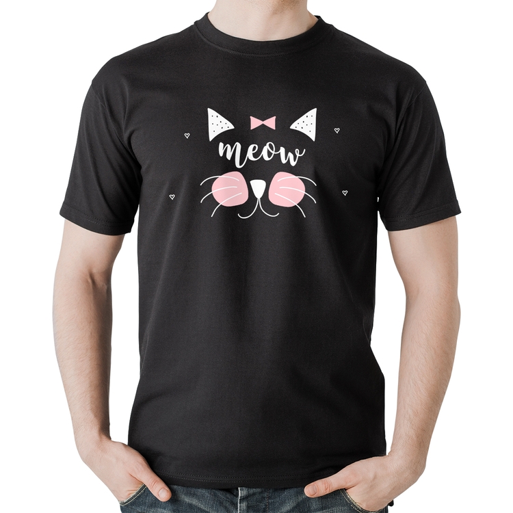 Camiseta Algodão Gatinha Meow