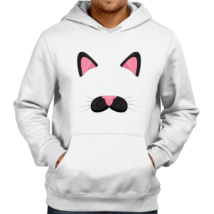 Moletom Gatinha Orelhinha - Branco