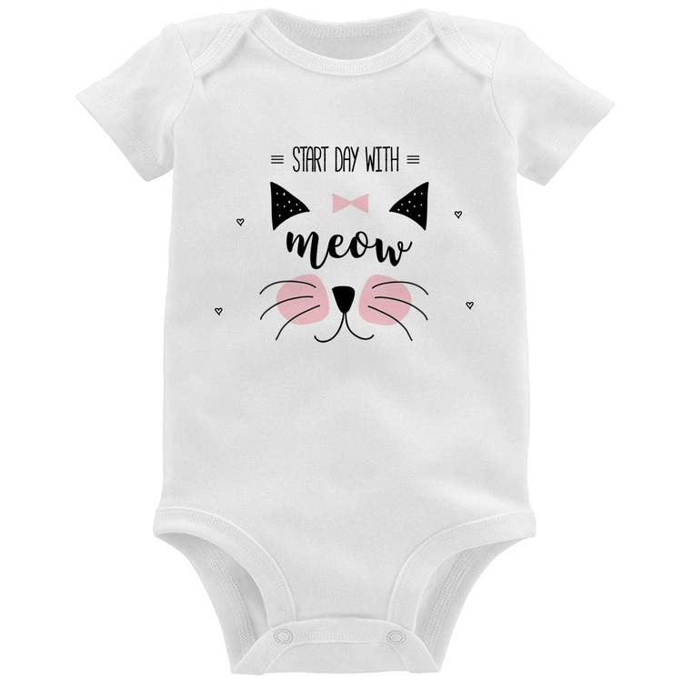 Body Bebê Gatinha Start Day With Meow