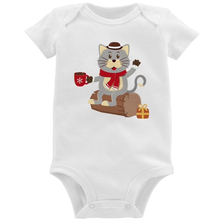 Body Bebê Gatinho Simpático